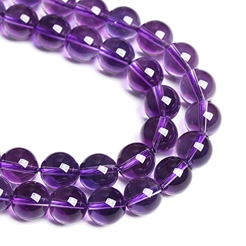6 mm, 60 Stück natürliche Steine, saubere Amethyst-Kristalle der Güteklasse 3A, lose Perlen für Schmuckherstellung, DIY-Armbänder von lohfxrgyjk