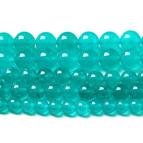 6 mm, 60 Stück natürliche blaue Amazonit-Chalcedon-Steine, Kristallperlen, lose Perlen für Schmuckherstellung, DIY, Armband, Halskette von lohfxrgyjk