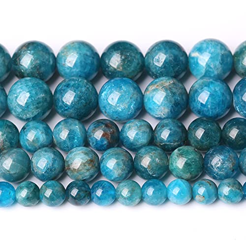 8 mm, 46 Stück Naturstein-Perlen aus blauem Apa, Klasse A, für Schmuckherstellung, DIY-Armbänder 8 mm, 46 Stück Naturstein-Perlen aus blauem Apa, Klasse A, für Schmuckherstellung, DIY-Armbänder von lohfxrgyjk