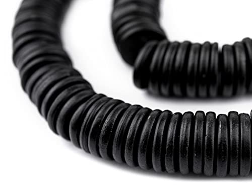 8 mm weiße Knochenknopfperlen: Flache runde Scheibenperlen aus Nepal für die Herstellung von DIY-Halsketten und Schmuck von lohfxrgyjk