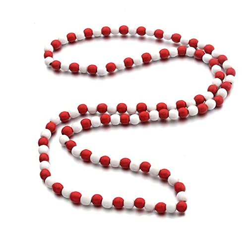 8MM Naturholzperlenkette Afrika Holzkette Statement Unisex Chunky Strang Halsketten Hip Hop Schmuck von lohfxrgyjk