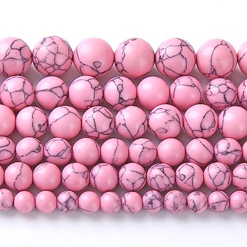 Abstandshalter, 8 mm, rosa, türkis, 2 Stränge, lose Perlen für Schmuckherstellung, Armband, Halskette, 90 Stück von lohfxrgyjk