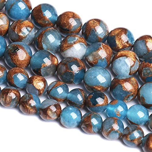 Cloisonne Distanzhalter für Schmuckherstellung, DIY-Armbänder, 10 mm, 36 Stück, Seeblau von lohfxrgyjk
