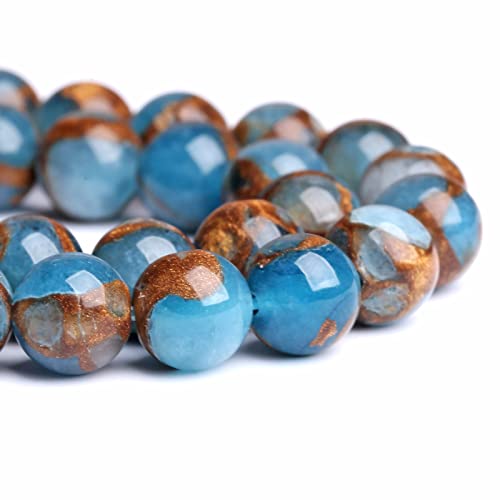 Cloisonne Distanzhalter für Schmuckherstellung, DIY-Armbänder, 10 mm, Seeblau, 75 Stück von lohfxrgyjk
