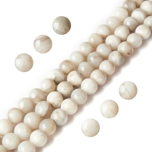 Drachenvener-Achat-Perlen, 6 mm, natürliche Edelsteine, lose Perlen für Schmuck- und Armbandherstellung, 100 Stück von lohfxrgyjk