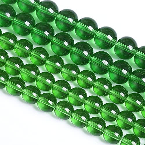 Glasperlen, 8 mm, 46 Stück, grüne Abstandshalter für Schmuckherstellung, DIY, Armband, Halskette von lohfxrgyjk