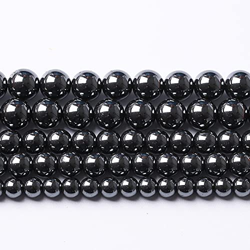 Häma-Perlen, 8 mm, AAA, schwarz, Naturstein, Edelstein, rund, lose Perlen für Schmuckherstellung, Armbänder, Halsketten, Ohrringe, 51 Stück Häma-Perlen, 8 mm, AAA, schwarz, Naturstein, Edelstein, rund, lose Perlen für Schmuckherstellung, Armbänder, Halsketten, Ohrringe, 51 Stück von lohfxrgyjk