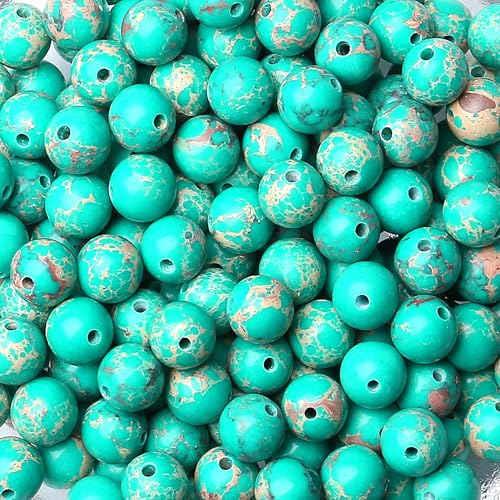 Imperial Jaspisperlen, Kristallperlen, 8 mm, rund, bunt, glatt, lose Perlen für Armbänder, Halsketten, DIY-Ohrringe, 60 Stück Imperial Jaspisperlen, Kristallperlen, 8 mm, rund, bunt, glatt, lose Perlen für Armbänder, Halsketten, DIY-Ohrringe, 60 Stück von lohfxrgyjk