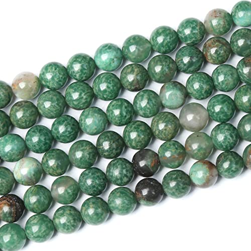 Natürliche 6 mm grau gestreifte Achat-Perlen, Edelstein, lose Perlen für Schmuckherstellung (8 mm, afrikanische Jade) von lohfxrgyjk