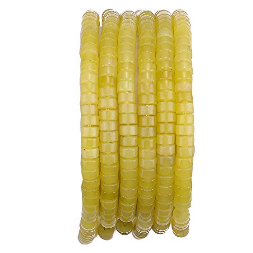 Natürliche Lemo-Jade-Abstandshalter-Perlenkappen, loser Halbedelstein zum Perlenschmuckmachen, 4 mm x 2 mm, 38 cm Natürliche Lemo-Jade-Abstandshalter-Perlenkappen, loser Halbedelstein zum Perlenschmuckmachen, 4 mm x 2 mm, 38 cm von lohfxrgyjk