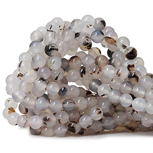Natürliche Moos-Gras-Achat-Edelsteine, rund, lose Perlen zur Schmuckherstellung, 8 mm, 1 Strang, 38,1 cm, 45 Stück Natürliche Moos-Gras-Achat-Edelsteine, rund, lose Perlen zur Schmuckherstellung, 8 mm, 1 Strang, 38,1 cm, 45 Stück von lohfxrgyjk