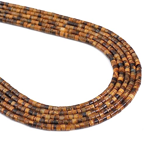 Natürliche gelbe Tigerauge-Abstandshalter-Perlenkappen, flach, rund, zum Perlenmachen von Schmuck, 3 mm x 2 mm, 38 cm Natürliche gelbe Tigerauge-Abstandshalter-Perlenkappen, flach, rund, zum Perlenmachen von Schmuck, 3 mm x 2 mm, 38 cm von lohfxrgyjk