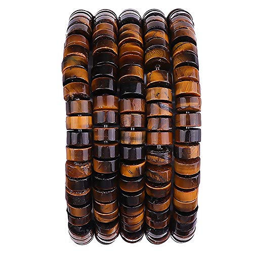 Natürliche gelbe Tigerauge-Abstandshalter-Perlenkappen, loser Halbedelstein zum Perlenschmuckmachen, 6 mm x 3 mm, 38 cm Natürliche gelbe Tigerauge-Abstandshalter-Perlenkappen, loser Halbedelstein zum Perlenschmuckmachen, 6 mm x 3 mm, 38 cm von lohfxrgyjk