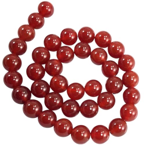 Natürliche rote Karneol-Abstandshalter, rund, 3 mm, 4 mm, 6 mm, 8 mm, 10 mm, 12 mm, Großhandel (10 mm) von lohfxrgyjk