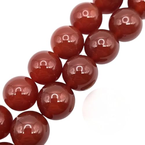 Natürliche rote Karneol-Abstandshalter, rund, 3 mm, 4 mm, 6 mm, 8 mm, 10 mm, 12 mm, Großhandel (18 mm) von lohfxrgyjk