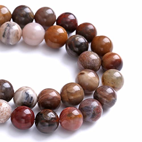 Naturstein-Jaspis, lose Perlen für Schmuckherstellung, DIY-Armband, 12 mm, 32 Stück von lohfxrgyjk