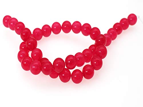 Naturstein-Perlen, rund, glatt, lose Perlen für Schmuckherstellung, 38,1 cm Strang pro Beutel, 6 mm, 14 Wassermelonenrot Naturstein-Perlen, rund, glatt, lose Perlen für Schmuckherstellung, 38,1 cm Strang pro Beutel, 6 mm, 14 Wassermelonenrot von lohfxrgyjk