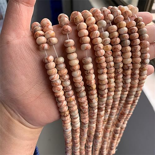 Natursteinperle, Jade, Chalcedon, Abstandshalter für Schmuckherstellung, DIY-Armband, Halskette, Nr. 35, Rot, Picasso, 5 x 8 mm, 33–35 Stück Natursteinperle, Jade, Chalcedon, Abstandshalter für Schmuckherstellung, DIY-Armband, Halskette, Nr. 35, Rot, Picasso, 5 x 8 mm, 33–35 Stück von lohfxrgyjk