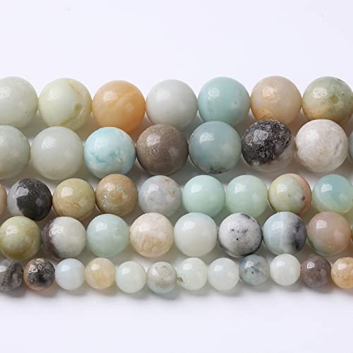 Natursteinperlen, 10 mm, 38 Stück, bunte Amazonit-Edelsteine, rund, lose Perlen für Schmuckherstellung, Armband, Halskette, Ohrringe, 38 cm Natursteinperlen, 10 mm, 38 Stück, bunte Amazonit-Edelsteine, rund, lose Perlen für Schmuckherstellung, Armband, Halskette, Ohrringe, 38 cm von lohfxrgyjk