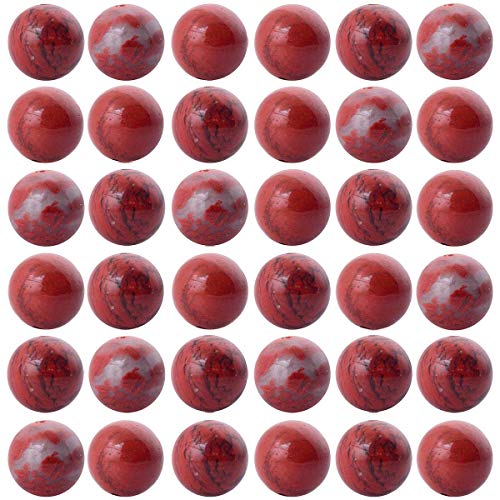 Natursteinperlen, 100 Stück, 10 mm, rund, roter Jaspis, echter Stein, lose Edelstein-Perlen, Lochgröße 1 mm, glatte Perlen für Armbänder, Halsketten, Ohrringe, Schmuckherstellung (roter Jaspis, 10 mm) Natursteinperlen, 100 Stück, 10 mm, rund, roter Jaspis, echter Stein, lose Edelstein-Perlen, Lochgröße 1 mm, glatte Perlen für Armbänder, Halsketten, Ohrringe, Schmuckherstellung (roter Jaspis, 10 mm) von lohfxrgyjk
