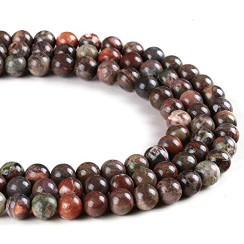Natursteinperlen, Ozeanachat, rund, lose Perlen für Schmuckherstellung, DIY, Armband, Halskette (10 mm) von lohfxrgyjk