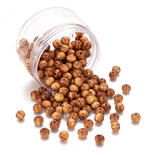Pandahall Natürliche runde Euro-Holzperlen, 8 mm Durchmesser, Holzperlen mit Loch, 0,3 cm für DIY-Schmuckherstellung, Armbandherstellung, 200 Stück Pandahall Natürliche runde Euro-Holzperlen, 8 mm Durchmesser, Holzperlen mit Loch, 0,3 cm für DIY-Schmuckherstellung, Armbandherstellung, 200 Stück von lohfxrgyjk