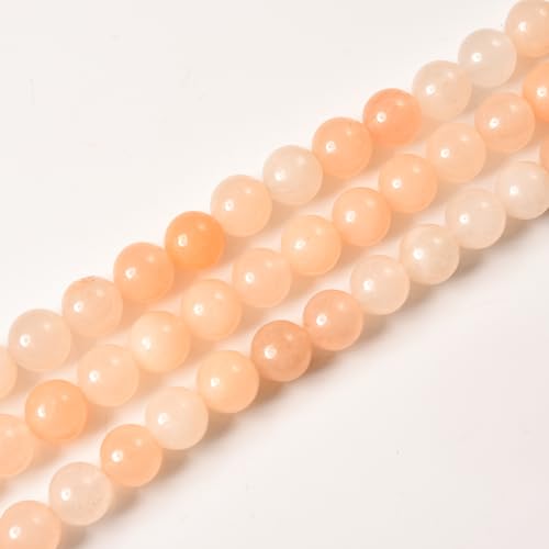 Rosafarbene Aventurin-Natursteinperlen, glatte runde Form, Edelsteinperlen für selbstgemachte Schmuckherstellung, Armbänder, Halsketten, voller Strang, 38,1 cm, Rosa Aventurin, 8 mm Rosafarbene Aventurin-Natursteinperlen, glatte runde Form, Edelsteinperlen für selbstgemachte Schmuckherstellung, Armbänder, Halsketten, voller Strang, 38,1 cm, Rosa Aventurin, 8 mm von lohfxrgyjk