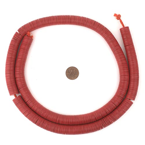 Rote Ashanti-Glas-Untertassenperlen (10 mm) von lohfxrgyjk