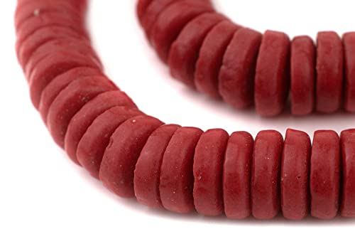 Rote Ashanti-Glasscheibenperlen (20 mm) von lohfxrgyjk