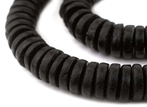 Schwarze Ashanti-Glasscheibenperlen (20 mm) von lohfxrgyjk