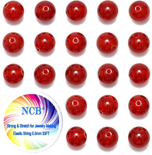 Wunderschöne natürliche Karneol-Edelsteine, glatt, rund, lose Perlen für Schmuckherstellung, 8 mm, 200 Stück, 200 Stück von lohfxrgyjk
