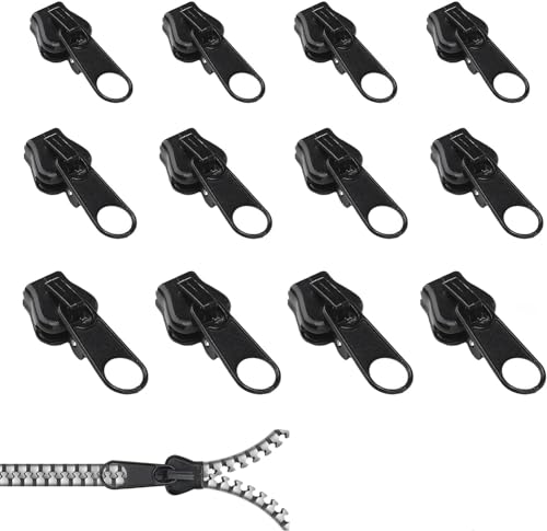 Lohill 12 Stück 3 Größen Reißverschluss Schieber Ersatz- Abnehmbare Reißverschluss Zipper Pull Fixer Reißverschluss, Reißverschlüsse,Reißverschluss-Reparaturset für Jacken, Koffer, Rucksäcke Lohill 12 Stück 3 Größen Reißverschluss Schieber Ersatz- Abnehmbare Reißverschluss Zipper Pull Fixer Reißverschluss, Reißverschlüsse,Reißverschluss-Reparaturset für Jacken, Koffer, Rucksäcke von lohill