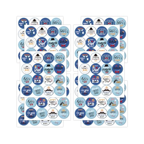 160 Stück "Happy Father's Day"-Aufkleber, 4,9 cm, blaue runde Väteraufkleber, Vatertagsgeschenke, für Bastelkarten, Geschenkpapier, Boxen, Umschläge, Partygeschenke, Dekorationen 160 Stück "Happy Father's Day"-Aufkleber, 4,9 cm, blaue runde Väteraufkleber, Vatertagsgeschenke, für Bastelkarten, Geschenkpapier, Boxen, Umschläge, Partygeschenke, Dekorationen von lokxmve