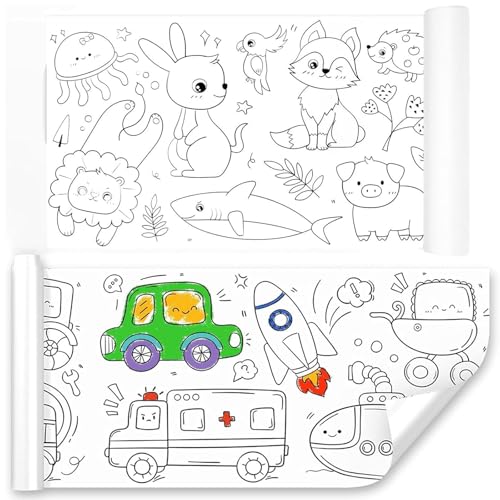 lomdung 2 Stück Zeichenpapier Rolle, Zeichnungsrolle für Kinder, Schneidbare Malpapier, Malpapier Rolle DIY Malposter für Kinder, Recycelte Staffeleipapier für Kleinkinder Studenten lomdung 2 Stück Zeichenpapier Rolle, Zeichnungsrolle für Kinder, Schneidbare Malpapier, Malpapier Rolle DIY Malposter für Kinder, Recycelte Staffeleipapier für Kleinkinder Studenten von lomdung