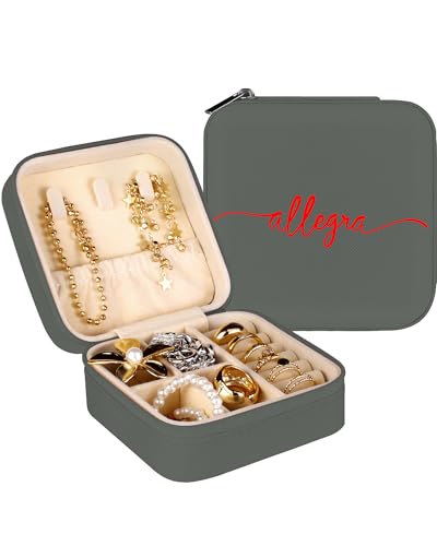 loongway Personalisierbare Schmuckschatulle mit Text/Name – Kleine Reise-Schmuckbox aus PU-Material, Wasserfest & Individuell Graviert als Geschenk für Frauen loongway Personalisierbare Schmuckschatulle mit Text/Name – Kleine Reise-Schmuckbox aus PU-Material, Wasserfest & Individuell Graviert als Geschenk für Frauen von loongway