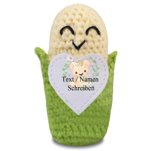 loongway Personalisierte Mais-Häkelfigur mit Holzsockel – Anti-Angst-Geschenk für Teenager und kreative Bürodekoration loongway Personalisierte Mais-Häkelfigur mit Holzsockel – Anti-Angst-Geschenk für Teenager und kreative Bürodekoration von loongway