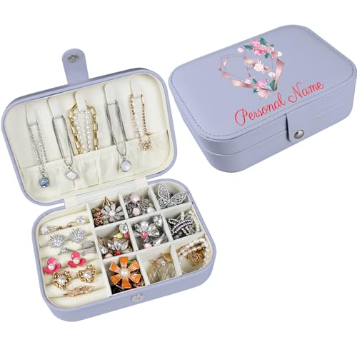 loongway Personalisierte Schmuckschatulle Mit Namen A-Z Für Damen, Kompakt Reise Schmuckkästchen, Schmuckaufbewahrung Klein, Geschenkidee Weihnachten, Ideal Für Reisen loongway Personalisierte Schmuckschatulle Mit Namen A-Z Für Damen, Kompakt Reise Schmuckkästchen, Schmuckaufbewahrung Klein, Geschenkidee Weihnachten, Ideal Für Reisen von loongway