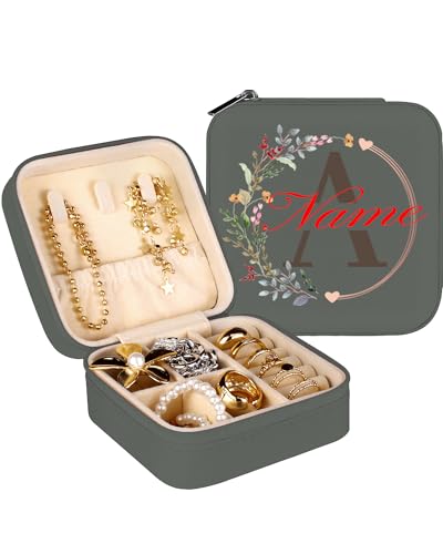 loongway Schmuckkästen für Mädchen - Personalisierte A-Z Schmuckschatulle für Frauen, Reise-Schmuckschatulle, ideal als Geburtstagsgeschenk, Brautjungfern-Geschenk, Hochzeit, Antrag loongway Schmuckkästen für Mädchen - Personalisierte A-Z Schmuckschatulle für Frauen, Reise-Schmuckschatulle, ideal als Geburtstagsgeschenk, Brautjungfern-Geschenk, Hochzeit, Antrag von loongway