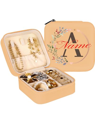 loongway Schmuckkästen für Mädchen - Personalisierte A-Z Schmuckschatulle für Frauen, Reise-Schmuckschatulle, ideal als Geburtstagsgeschenk, Brautjungfern-Geschenk, Hochzeit, Antrag loongway Schmuckkästen für Mädchen - Personalisierte A-Z Schmuckschatulle für Frauen, Reise-Schmuckschatulle, ideal als Geburtstagsgeschenk, Brautjungfern-Geschenk, Hochzeit, Antrag von loongway