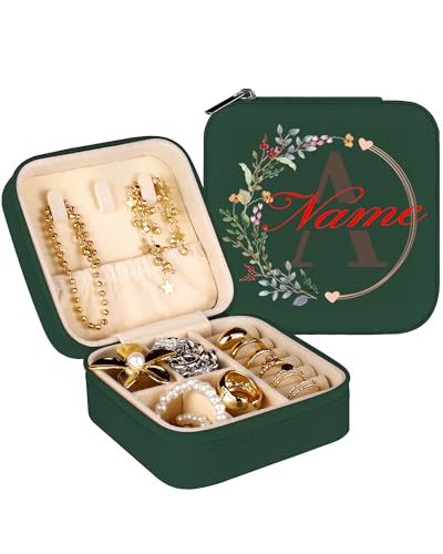 loongway Schmuckkästen für Mädchen - Personalisierte A-Z Schmuckschatulle für Frauen, Reise-Schmuckschatulle, ideal als Geburtstagsgeschenk, Brautjungfern-Geschenk, Hochzeit, Antrag loongway Schmuckkästen für Mädchen - Personalisierte A-Z Schmuckschatulle für Frauen, Reise-Schmuckschatulle, ideal als Geburtstagsgeschenk, Brautjungfern-Geschenk, Hochzeit, Antrag von loongway