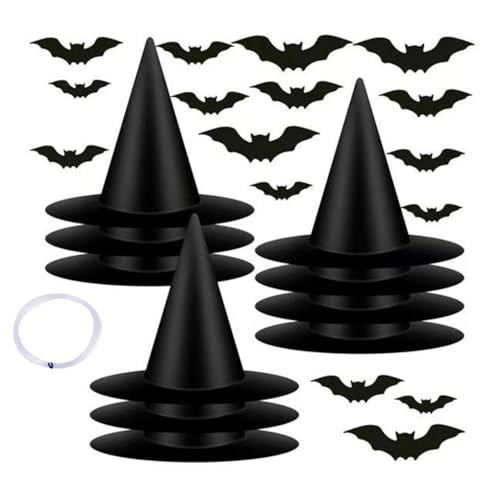 lopituwe Markante Hexenhut aus 210D Oxford Stoff, ein Muss für die Halloween Dekoration und nicht leicht zu beschädigen. Kann gefaltet werden, Typ1 lopituwe Markante Hexenhut aus 210D Oxford Stoff, ein Muss für die Halloween Dekoration und nicht leicht zu beschädigen. Kann gefaltet werden, Typ1 von lopituwe