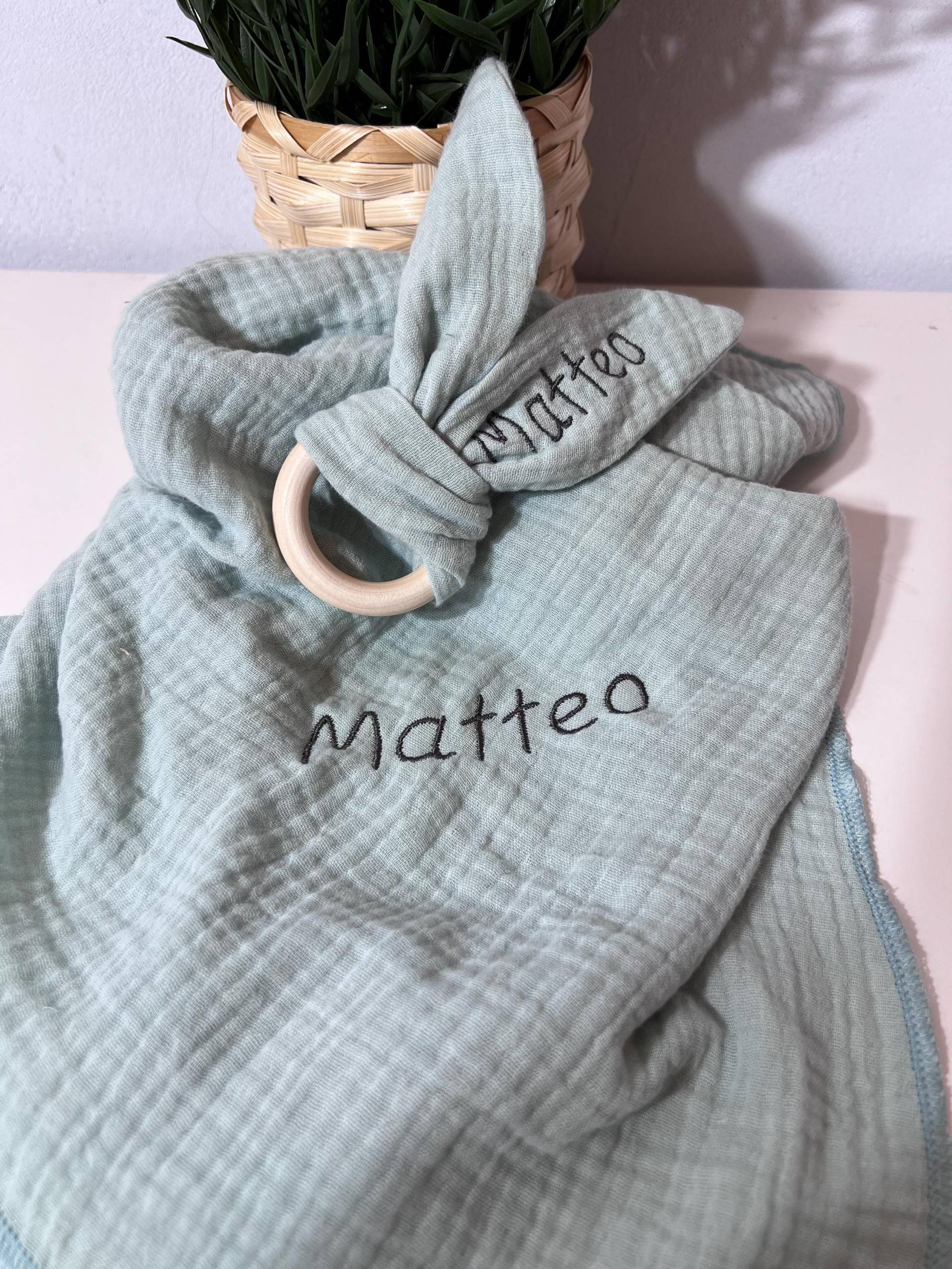 Spucktuch, Mulltuch, Mullwindel, Und Greifling Mit Knisterohren Spucktuch, Mulltuch, Mullwindel, Und Greifling Mit Knisterohren von lottiandsimb