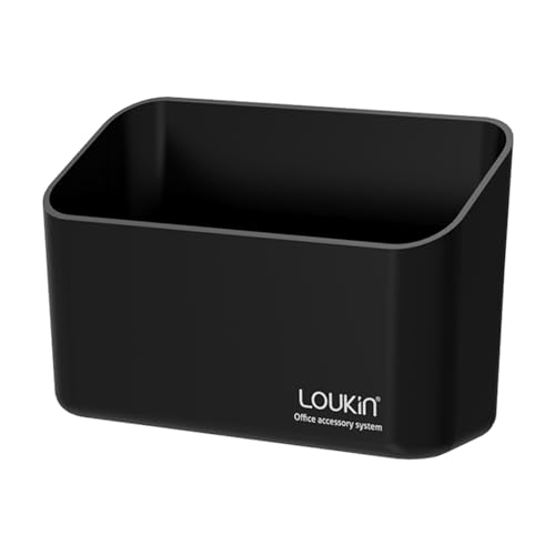 loukin Magnetischer Marker-Halter, trocken abwischbarer Marker-Halter, Fernbedienungshalter, magnetischer Aufbewahrungs-Organizer für Whiteboard oder Kühlschränke (schwarz) von loukin