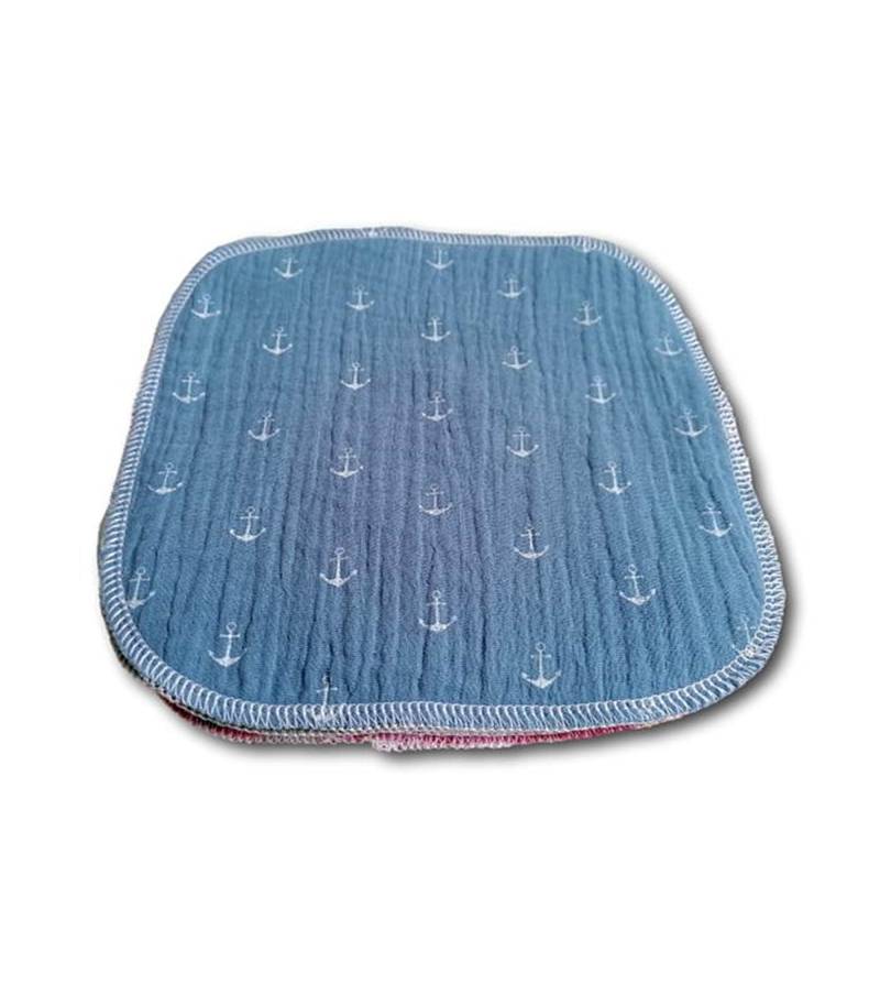 Spucktuch/Musselin Doppellagig Stofftaschentuch Baumwolle Farbenmix 20-20cm Wiederverwendbar von loveclothingByAnne