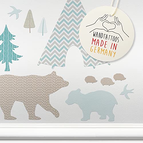 LOVELY LABEL Wandtattoo Kinderzimmer I Made in Germany I Babyzimmer Deko I Kinderzimmer Deko I Design Wandsticker Mädchen & Junge I Indianertiere I Mint Beige LOVELY LABEL Wandtattoo Kinderzimmer I Made in Germany I Babyzimmer Deko I Kinderzimmer Deko I Design Wandsticker Mädchen & Junge I Indianertiere I Mint Beige von lovely label