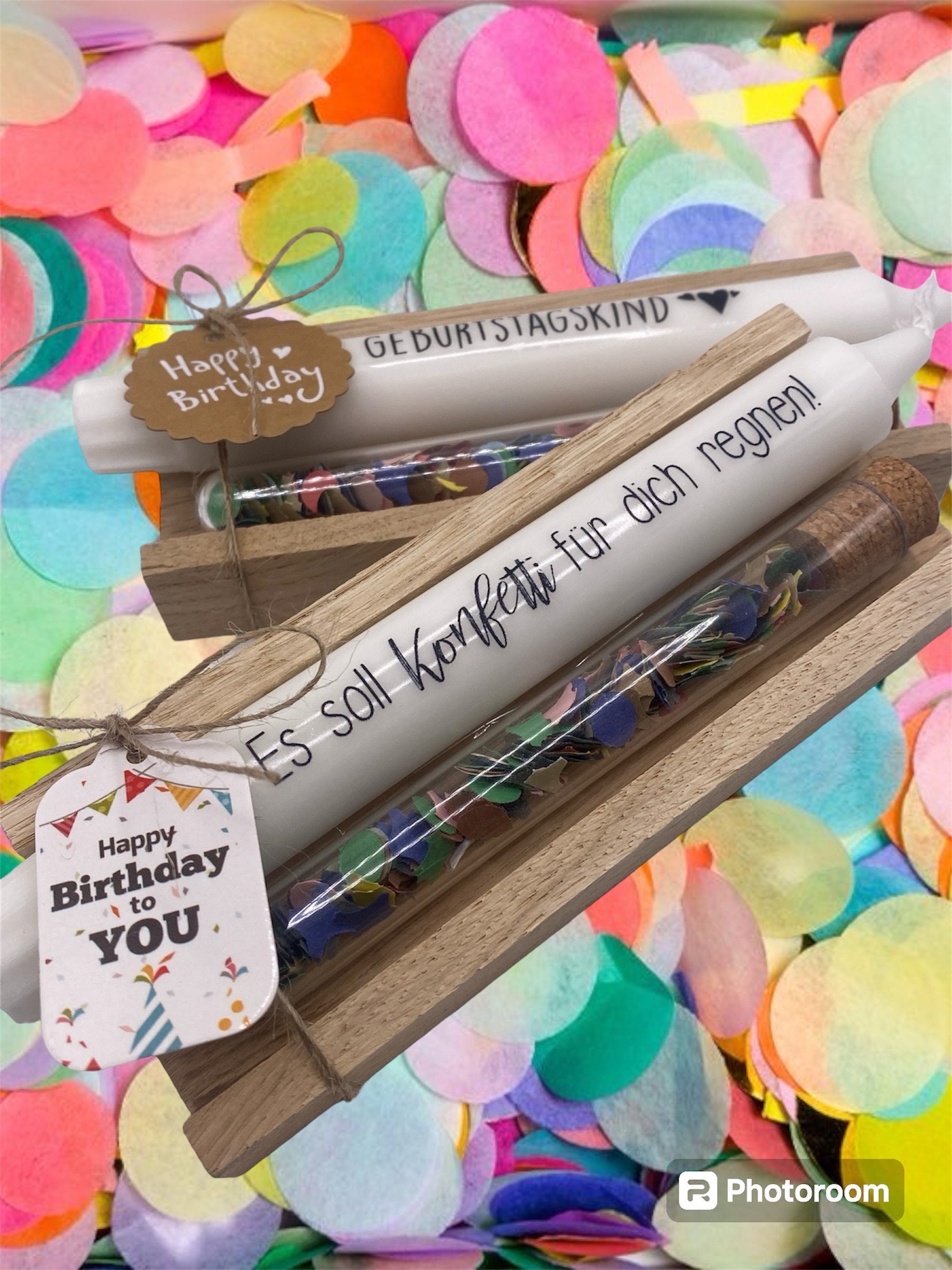Kleines, Einzigartiges Geburtstagsgeschenk Mit Kerze Und Konfetti Handgemacht in Einer Rustikalen Eiche Holzbox Kerzenhalter Kerzenständer Kleines, Einzigartiges Geburtstagsgeschenk Mit Kerze Und Konfetti Handgemacht in Einer Rustikalen Eiche Holzbox Kerzenhalter Kerzenständer von lovelygiftsbyliz