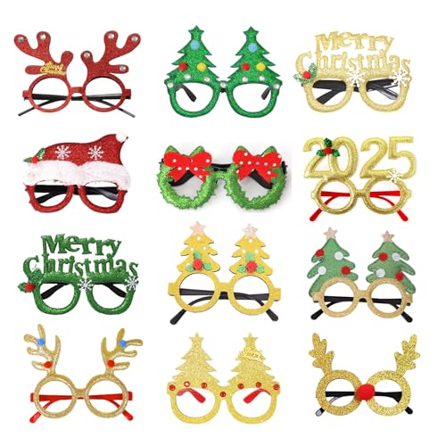 Weihnachtsbrille 12 Stück Partybrillen Set Kreative Weihnachten Brillen Party Gläser Cartoon Nette Sortierte Kinder Partybrillen Lustige Brille für Partydekoration Deko Weihnachten Weihnachtsbrille 12 Stück Partybrillen Set Kreative Weihnachten Brillen Party Gläser Cartoon Nette Sortierte Kinder Partybrillen Lustige Brille für Partydekoration Deko Weihnachten von lriattp