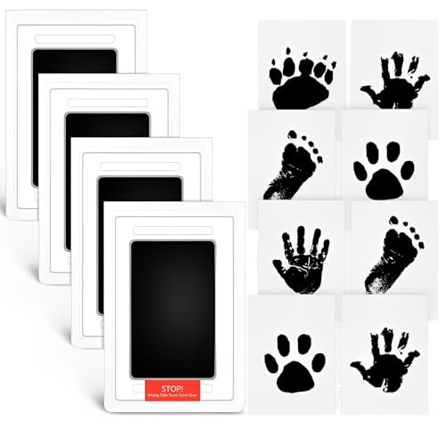 Pfotenabdruck Set Hund 4-Pack, Passend Für Baby Handabduck Und Fuß ß Abduck Set, Pfotenabdruck Set Katze, Fingerabdruck Set, Für Baby Shower Familie Geschenk 0-6 Monate, Pfotenabdruck Pfotenabdruck Set Hund 4-Pack, Passend Für Baby Handabduck Und Fuß ß Abduck Set, Pfotenabdruck Set Katze, Fingerabdruck Set, Für Baby Shower Familie Geschenk 0-6 Monate, Pfotenabdruck von ltoSrfnb