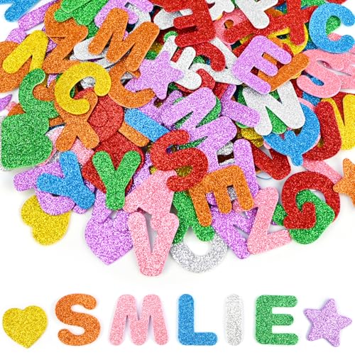 luckaide 203 Stück Moosgummi Selbstklebend Glitzer Buchstaben Selbstklebend Schaumstoff Buchstaben Aufkleber Groß Glitter Alphabet Sticker Bunt Klebebuchstaben DIY Handwerk luckaide 203 Stück Moosgummi Selbstklebend Glitzer Buchstaben Selbstklebend Schaumstoff Buchstaben Aufkleber Groß Glitter Alphabet Sticker Bunt Klebebuchstaben DIY Handwerk von luckaide