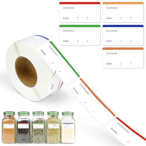 luckaide 500 Gefrieretiketten zum Beschriften, 60x30mm Gefrieretiketten Selbstklebend Ablösbar, Etiketten Gefrierdosen Ablösbar Ohne Rückstände Gefrieraufkleber Tiefkühletiketten für Küche Marmelade luckaide 500 Gefrieretiketten zum Beschriften, 60x30mm Gefrieretiketten Selbstklebend Ablösbar, Etiketten Gefrierdosen Ablösbar Ohne Rückstände Gefrieraufkleber Tiefkühletiketten für Küche Marmelade von luckaide